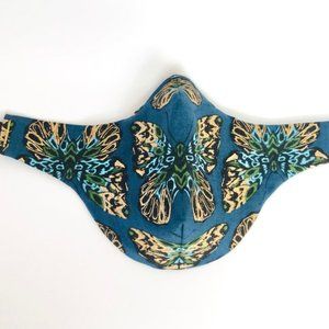 NIP • Handmade Metallic Butterfly Print Face Mask
